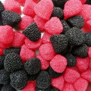 Mûres et Framboises en bonbons