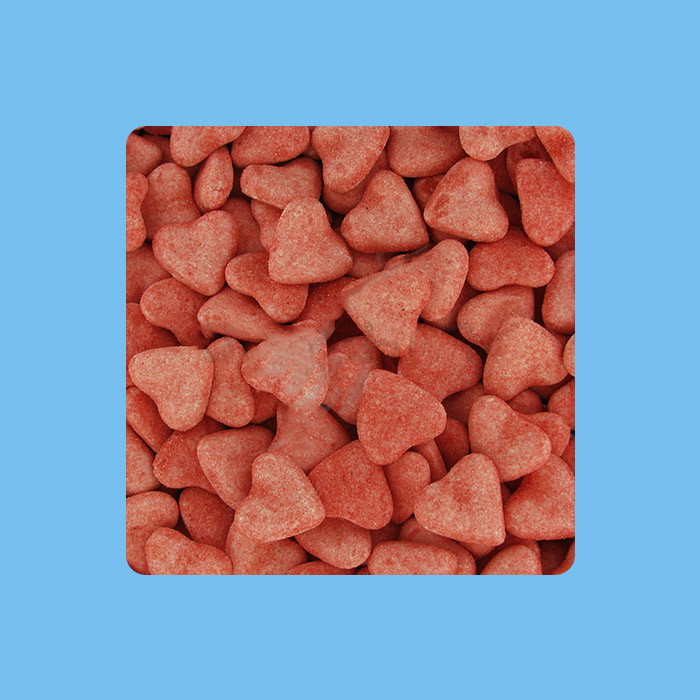 Cœur rouge sucre Andros 1,5 kg