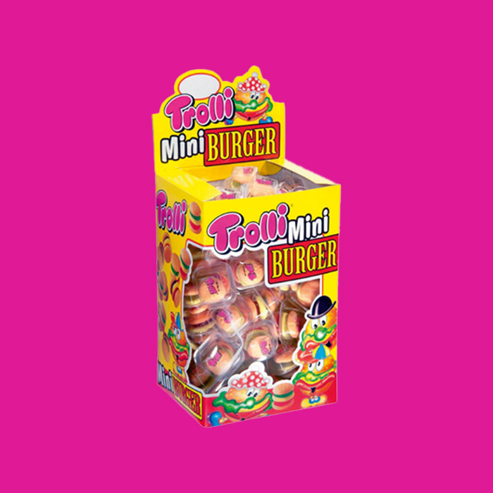 Mini burger Trolli 80 pièces