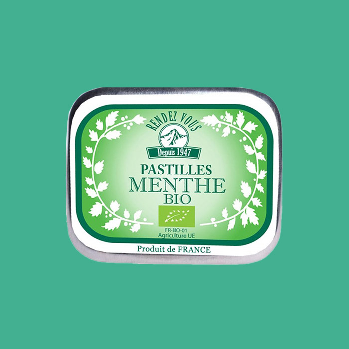 Cachou Menthal menthe forte sans sucre SIC 24 pièces - Marlie