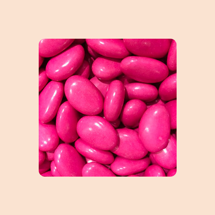 Dragée chocolat suprême fuchsia 1 kg