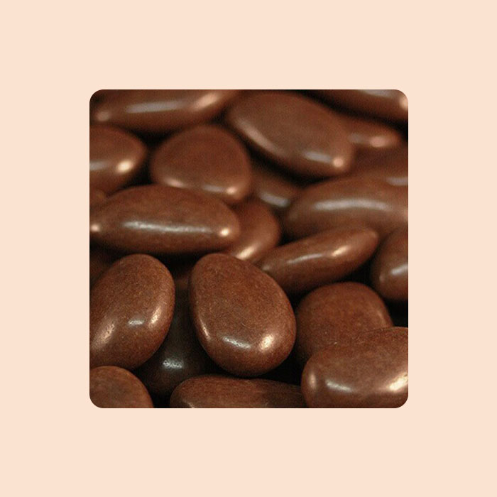 Dragée chocolat suprême marron 1 kg