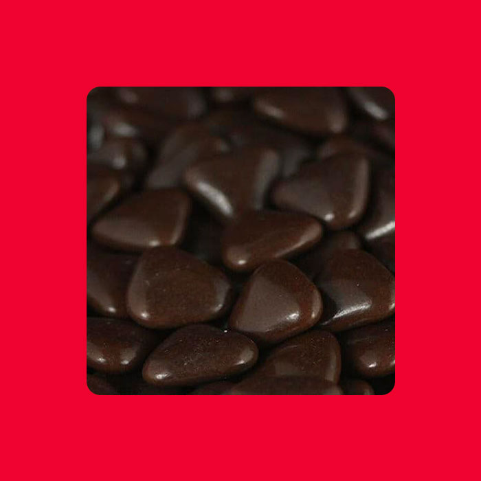 Dragée mini coeur chocolat marron 1 kg