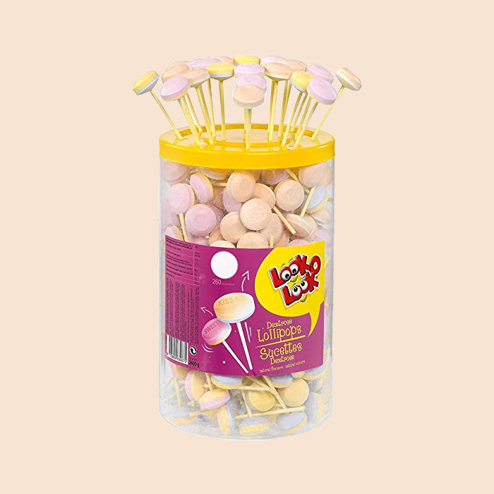 Sucette lollies dextrose Look o Look 260 pièces