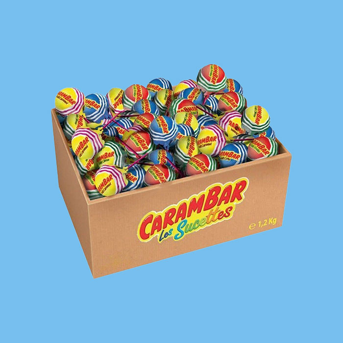 Sucette carambar assorties 100 pièces